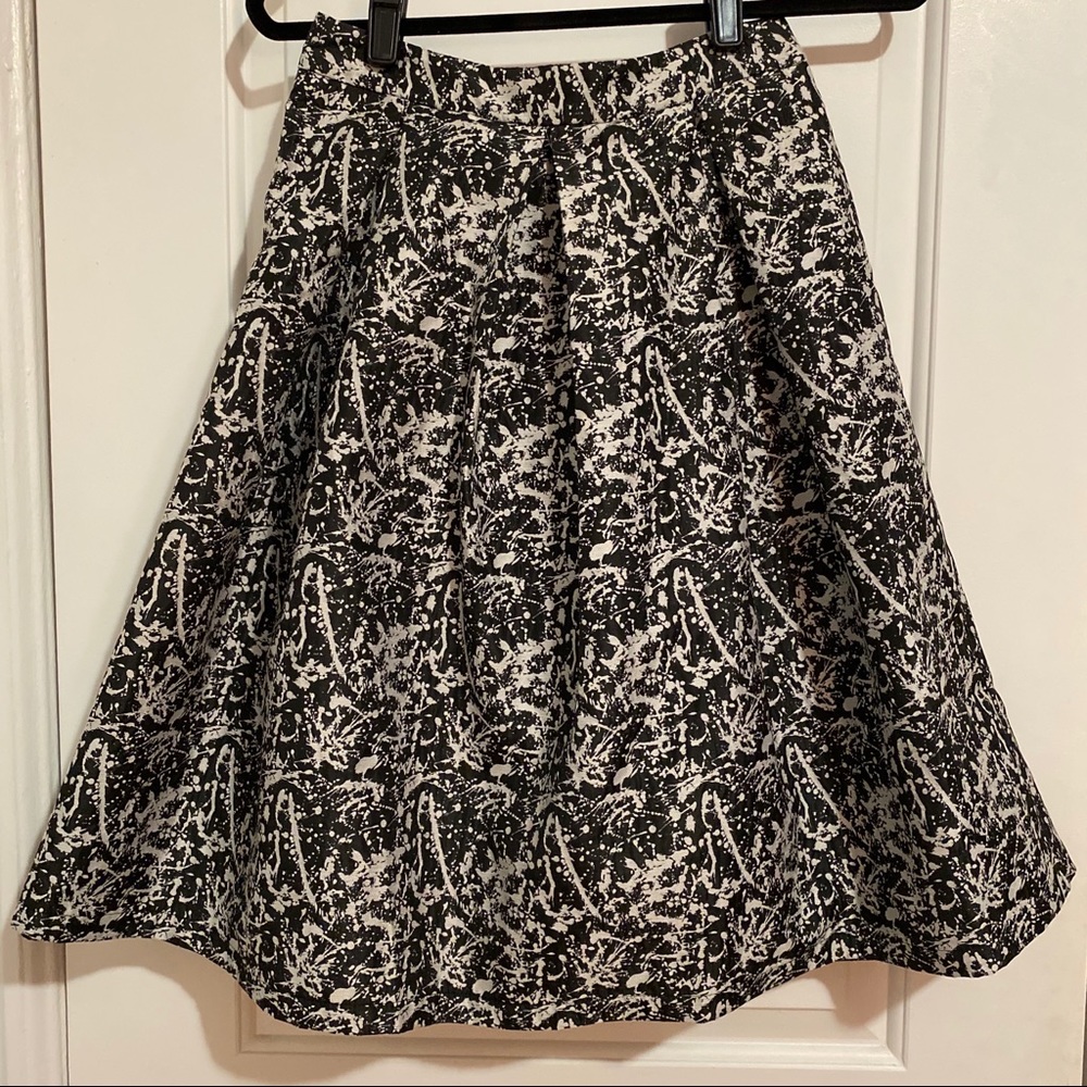 Speckled Black Circle Skirt
